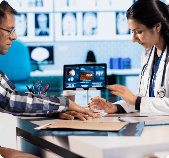 Healthcare professional at work
